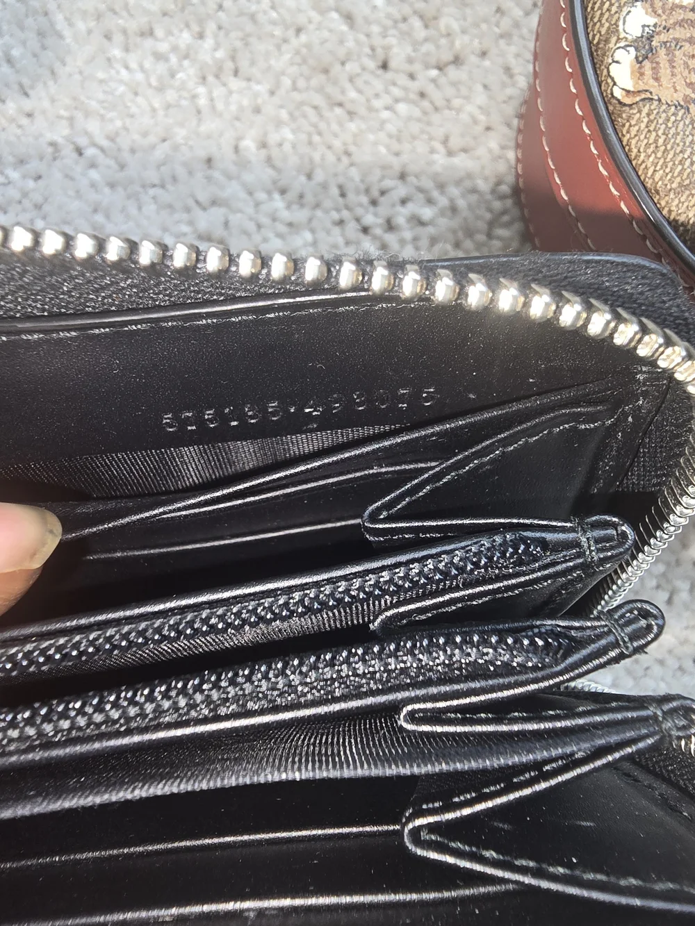 Gucci Black Monogram Tiger Print Wallet